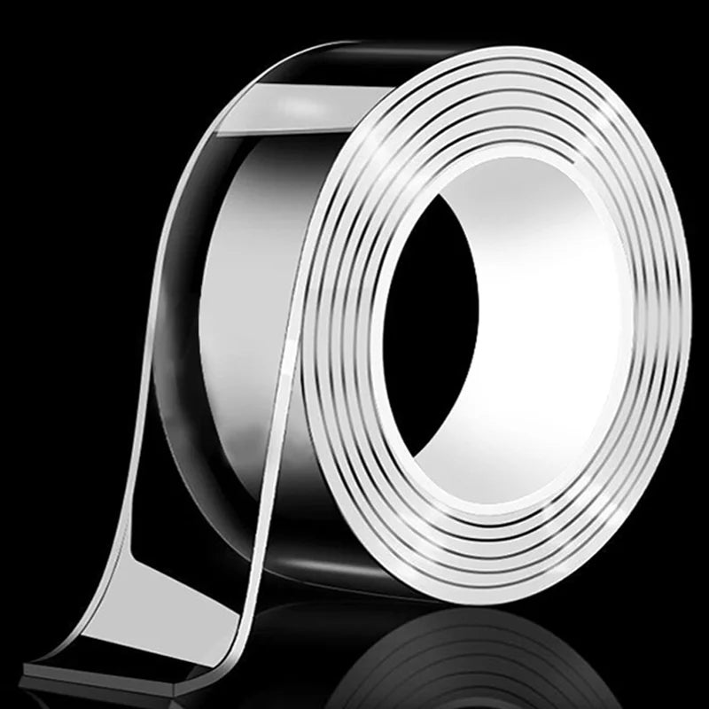 Cinta adhesiva de doble cara nano extra fuerte, impermeable, transparente, sin dejar rastro, gruesa, reutilizable, decorativa, herramientas para el hogar